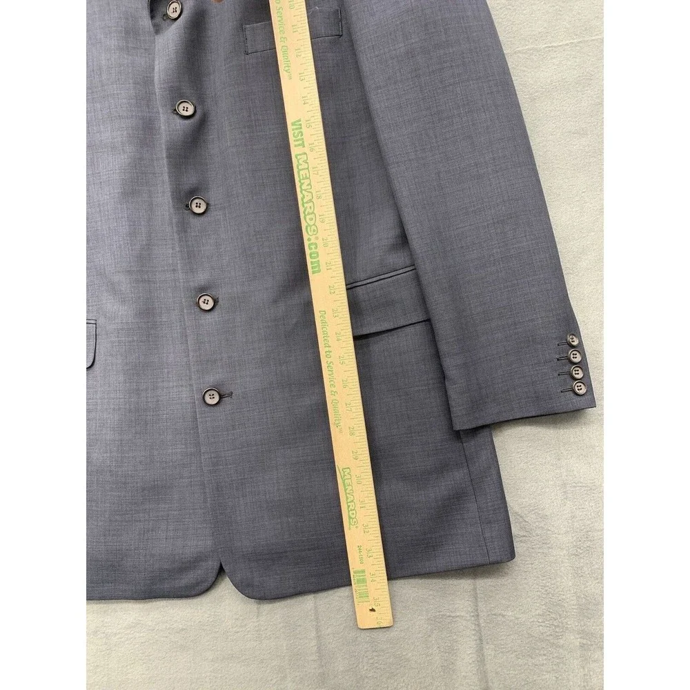 Alberto Celini Blazer 44L Men Single Breasted Gray Modern Contemporary Church